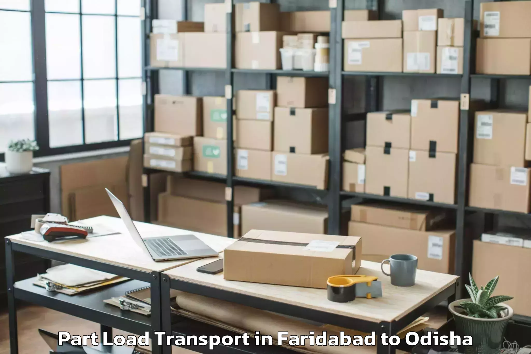 Professional Faridabad to Khariar Part Load Transport